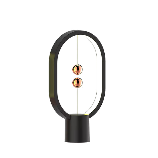LED Mini Balance Table Lamp - USB Rechargeable Decorative Night Light for Bedroom
